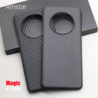 ?โปรโมชั่น?Amstar เคสโทรศัพท์คาร์บอนไฟเบอร์บริสุทธิ์สำหรับ Honor Magic 4 3 Pro Plus ฝาปิดคาร์บอนไฟเบอร์อะรามิดป้องกันการตกกระแทกแบบบางเฉียบสำหรับ Honor Magic 4 3 Pro