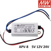 ไต้หวันหมายถึงดี Apv-8 8W เอาท์พุทเดี่ยวสวิตช์จ่ายไฟสลับ5V 12V 24V ไดรเวอร์สำหรับ Meanwell ไฟ LED