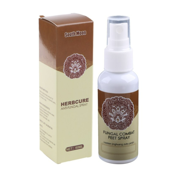 60 ML South Moon Herbcure Antifungal Spray for Jock Itch Ringworm and