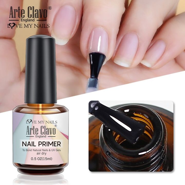 Arte Clavo Gel Nail Prep Primer Base Gel Need Dry Under UV/LED Lamp ...