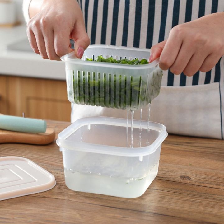 1pc Kitchen Gadget Plastic Storage Box Fresh-Keeping Box