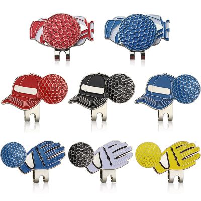 Removable Golf Ball Marker - Hat Glove And Ball Bag Golf Marker With Magnetic Hat Clip Gift - Gifts for Golf Lovers And Friend