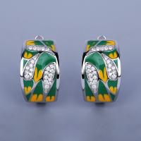 【YF】❈✻◊  Classic Earrings for Womens Enamel Jewelry 925 Wedding Earring