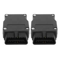 2Pcs OBD2 16 Pin Connector Adapter พลาสติก ABS น้ำหนักเบาสำหรับ F Series E Series Diagnostic Check ECU Tool