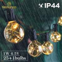 Outdoor Waterproof IP44 Led String Light G40 1w 7.6M 4.5V EU Low Voltage Copper Wire Lamps Garden Christmas Party Decoration