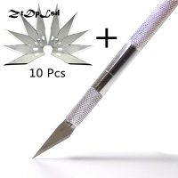 【YF】 ZtDpLsd 11 Blades Wood Carving Fruit Food Craft Sculpture Engraving Scalpel Cutting Tool Repair Stationery Art Supplie