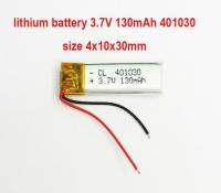 polymer lithium battery 3.7V 130mAh 401030  Bluetooth headset Jabra BT0202 BT2010 size 4x10x30mm แบต แบตเตอรี่ ชาร์จ