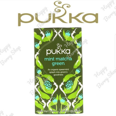 ชา PUKKA Organic Herbal Tea 🍃⭐MINT MATCHA GREEN⭐🍵 ชาสมุนไพรออแกนิค ชาเพื่อสุขภาพจากประเทศอังกฤษ 1 กล่องมี 20 ซอง