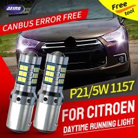 2pcs P21/5W Car LED Blubs Daytime Running Lights DRL Canbus Error Free For Citroen C4 MK2 B7 Hatchback Van NC DS4 NX