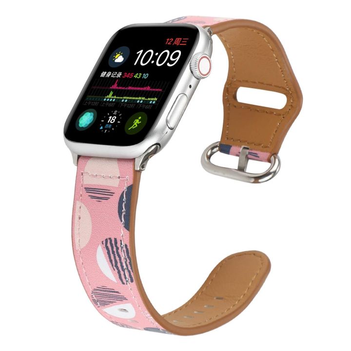 สำหรับ-apple-watch-band-38-มม-40-มม-42-มม-44-มม-สายพิมพ์ลายดอกไม้สำหรับสายนาฬิกา-iwatch-ผู้หญิงสายดอกไม้หลากสี-series-5-4-3-2-1