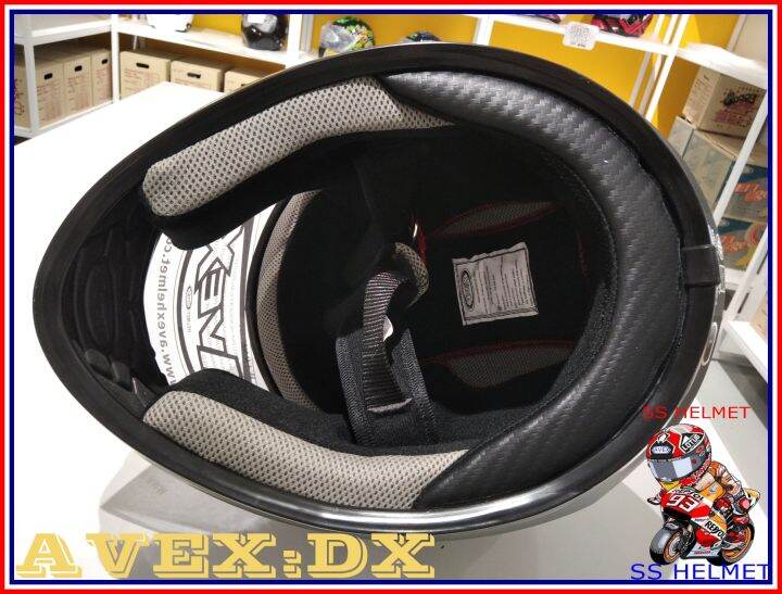 หมวกกันน็อคavex-dx-racingสวมใส่ง่ายเต็มใบ-มีมาตรฐาน-มอก-สีสรรสวยงาม-คุ้มค่าราคาโดนใจ-ใส่ก่อนเทห์ก่อน