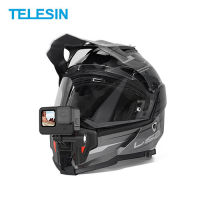 Telesin Motorcycle Helmet Chin Stand Mount Holder สายรัดคาง ที่ยึดติดหมวกกันน็อค สายรัดคางหมวกกันน็อค for GoPro / Phone