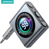 Joyroom อะแดปเตอร์ตัวรับสัญญาณบลูทูธ5.3 AUX 2 In 1ปรับปรุง Dual Mics ไร้สาย3.5มม. อะแดปเตอร์สำหรับเครื่องเสียงรถยนต์/ทีวี/สเตอริโอ