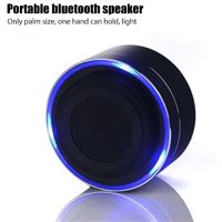 A10 Wireless Bluetooth Speaker Small Steel Gun Subwoofer Portable Mini Gift Card U Disk TF Outdoor Colorful LED Music Sound