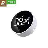 ✗┇♀ Miiiw Digital Kitchen Timer Magnetic Countdown Timer with 3 Volume Levels 2 Non-Slip Pads Egg with Large LED Screen for Xiaomi