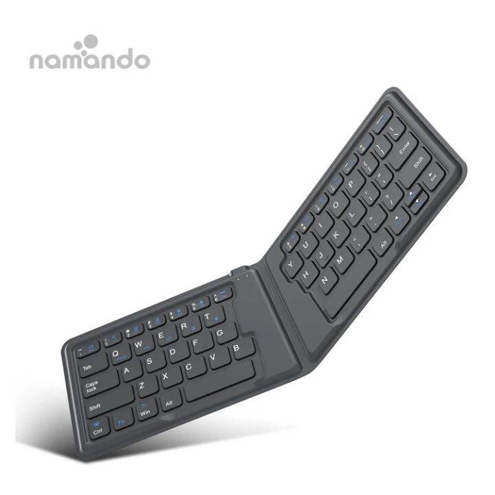 Foldable bluetooth wireless keyboard multidevice portable keyboard