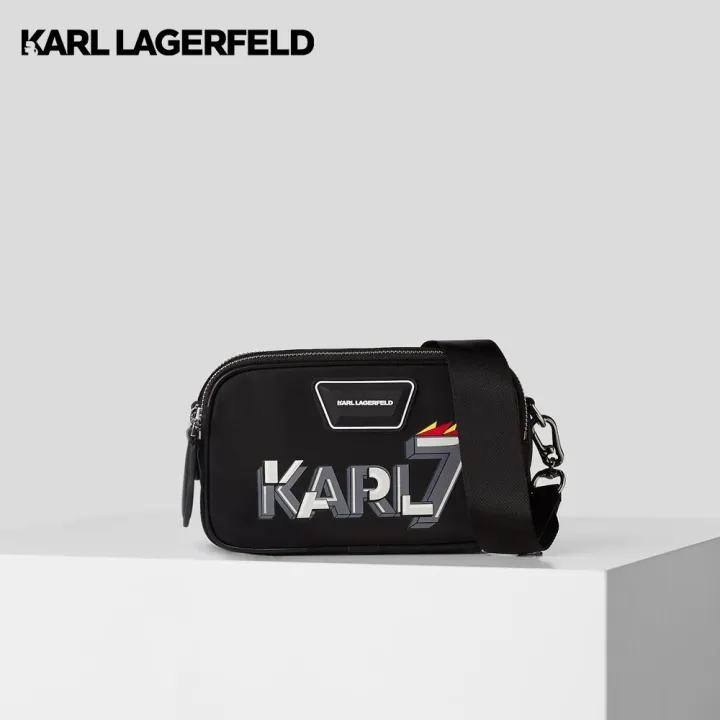 KARL LAGERFELD K/HEROES NYLON CAMERA BAG 225W3016 กระเป๋าสะพายข้าง