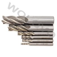 【hot】♈☋♟ 1/8 3/16 1/4 5/16 1/2 Straight Shank 4 Flutes End Mill Milling Cutter Bits