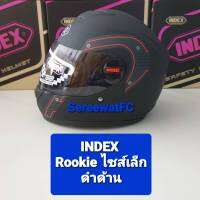 หมวกกันน็อค ID  INDEX ROOKIE  เป็นหมวกเด็ก มีขนาดเดียว รอบศรีษะ 53-54 cm (1ใบ) หมวกจะเขียนไซส์ L ( แต่ขนาดเท่ากับไซส์  SX ) จำหน่ายจากร้าน SereewatFC