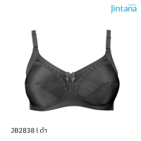 Jintana เสื้อชั้นใน (ไม่เสริมโครง) รุ่น Basic Bra รหัส JB2838 สีดำ