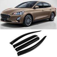 สำหรับ Ford Focus 4 MK4 2019 2020 2021 + เทปอะคริลิก-On ช่องหน้าต่างหมวกอาบแดดหักเหฝนเสื้อกันฝนคนเฝ้ายามบังแดด