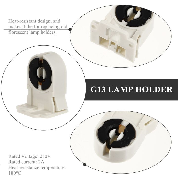 20ชิ้น-t8หลอดไฟที่วางไฟฟลุออเรสเซนต์-g13-g13ที่จับหลอดฟลูออเรสเซนต์หลอดไฟ