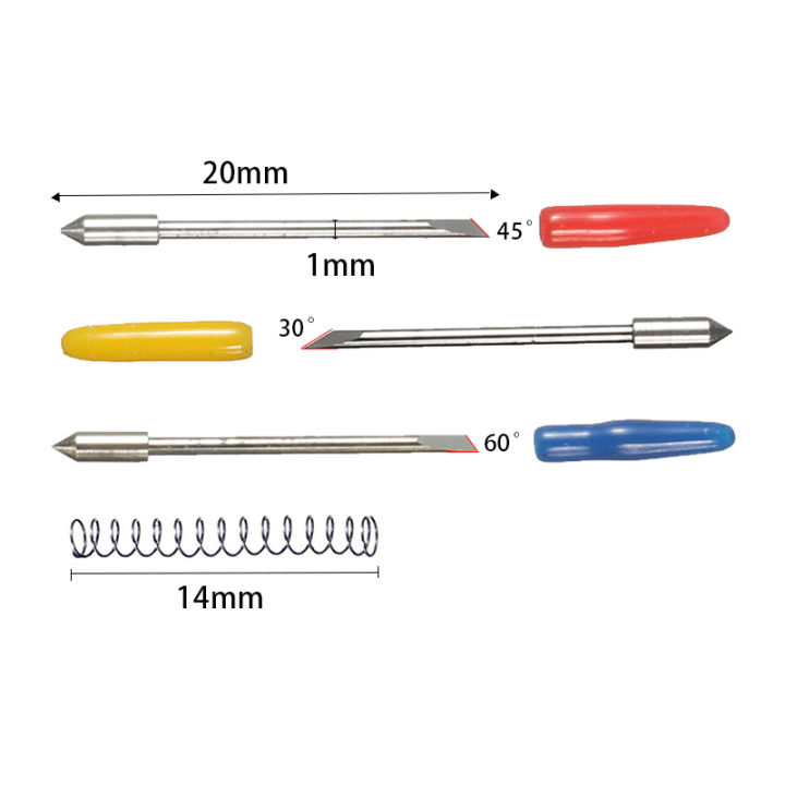 คัตเตอร์ตัดเครื่องทำตัวอักษรเครื่องบดเนื้อไฟฟ้า30-45-60องศา5ชิ้นสำหรับ-graphtec-cb09ไวนิลที่จับพล็อตเตอร์