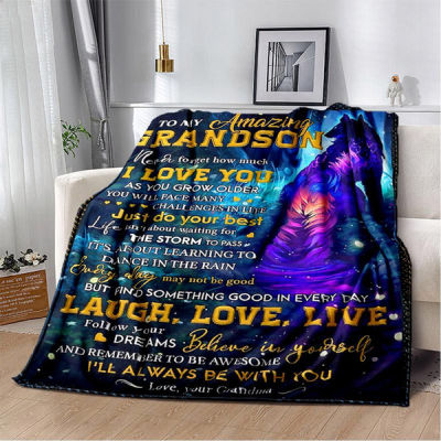 Datuk hadiah untuk cucu jangan pernah lupa betapa aku mencintaimu serigala ungu selimut sofa kosong selimut musim tambah selimut menonton selimut tv