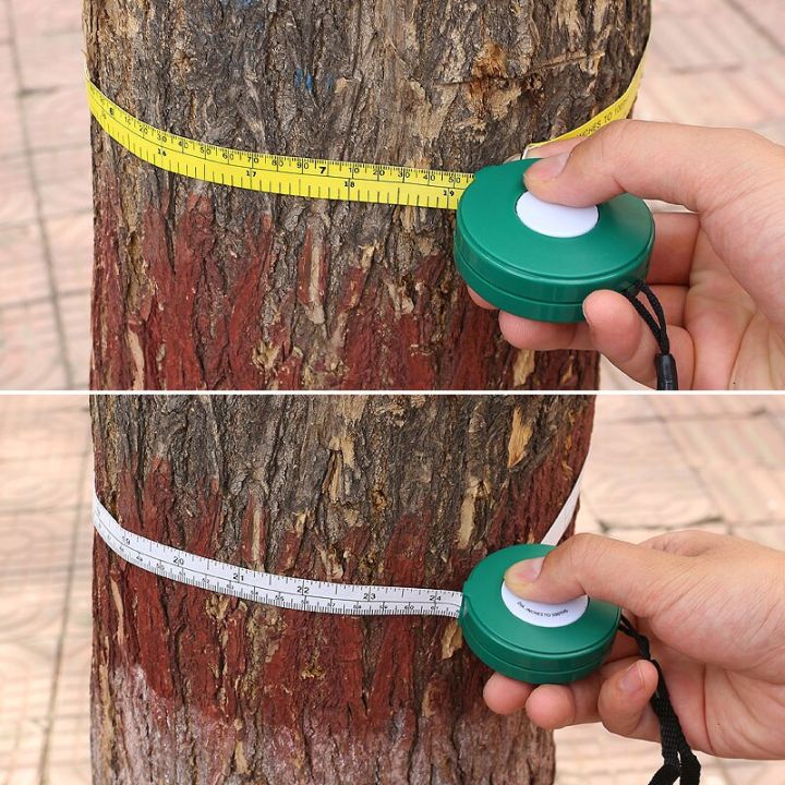 ไม้บรรทัดเทปเส้นผ่าศูนย์กลางต้นไม้ขนาด2000มม-79นิ้วสายวัดขนาดม้วนเก็บได้พีวีซีแบบมืออาชีพไม้บรรทัดตัดต้นไม้เครื่องมือวัดค่ามิเตอร์
