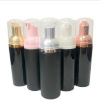 1pcs 60ml Matt/Bright Black Plastic Foam Pump Refillable EmptyCosmetic Bottle lash Cleanser Soap Dispenser Shampoo bottle Travel Size Bottles Containe