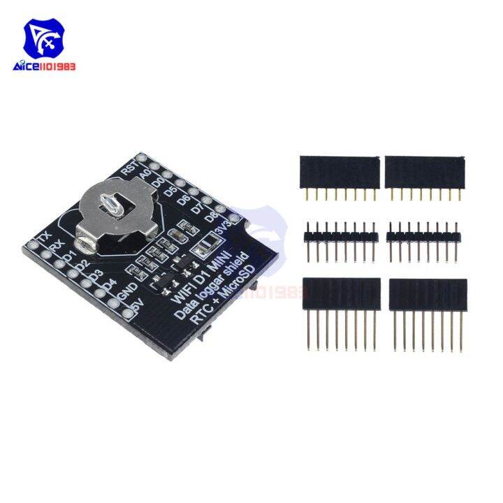 Diymore Wemos D1 Mini Wifi Board Micro Sd Card Slot Data Logger Shield ...