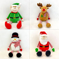 Elk Snowman Santa Plush Doll Decorative Toy Christmas Animal Childrens Gift