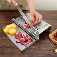 ✳℗﹍ Home Kitchen Manual Frozen Meat Slicer Bone Cutting Tool Stainless Steel Minced Lamb Bone Meat Cutter Chicken Duck Fish Cutting