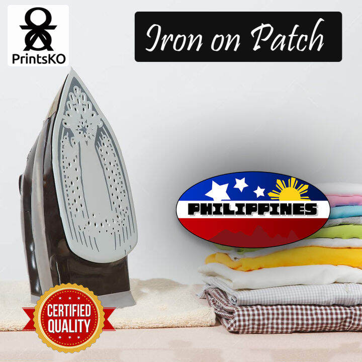 High Quality Iron On Label / Patch with Philippines Pilipinas Design
