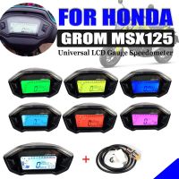 เครื่องวัดความเร็วตัวบ่งชี้ดิจิตอลมาตรวัดพร้อมจอ LCD สำหรับรถจักรยานยนต์ Honda Grom MSX 125 MSX125เครื่องวัดระยะทางกันน้ำ