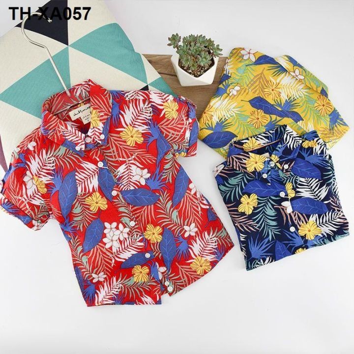 boys-shirts-2022-new-medium-and-large-childrens-kong-style-flower-retro-beach-island-vacation-suit