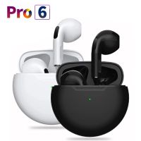 ZZOOI Pro 6 TWS Wireless Headphones with Microphone Bluetooth Earphones Outdoors Sports Earbuds Headset for iPhone Xiaomi Huawei