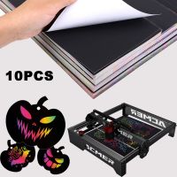 Laser Engraver Creative Rainbow Scratch Art Paper 32K 16K 8K A4 Multi-color DIY Cardboard For Laser Engraver Machine Material Pipe Fittings Accessorie