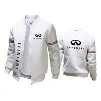 Infiniti แจ็กเก็ตผู้ชายพิมพ์ลาย Y2K แนวสตรีท Jaket Baseball ธุรกิจใหม่ทันสมัยกันลมใส่สบาย