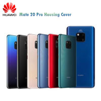 Original Mate 20 Pro Glass Housing Cover Replacement Back Rear Door Housing Cover +Camera Lens Frame+Logo