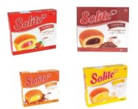 Solite โซไลท์ คัสตาร์ดเค้ก ขนาด 20กรัม/ชิ้น กล่องละ12ชิ้น คัพเค้ก Creamy Custard Cake (สินค้ามีตัวเลือก)