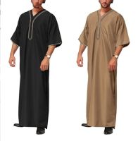 Factory Outlet 2023 New Muslim Middle East Arabia Malaysia MenS Loose Robe Shirt Male