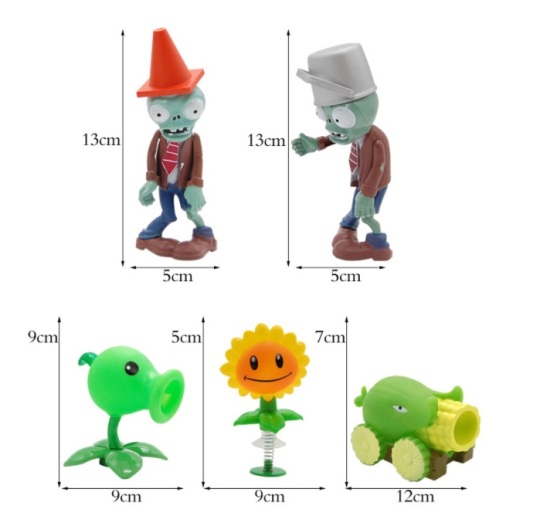 Bộ đồ chơi hoa quả nổi giận plant and zombies 18 chi tiết hot - ảnh sản phẩm 8