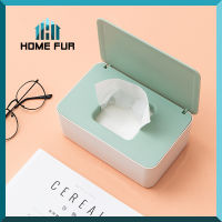 Home Fur กล่องใส่ทิชชู่ กล่องใส่แมส กล่องใส่หน้ากากอนามัย มีฝาปิดด้านบน ช่วยป้องกันฝุ่น