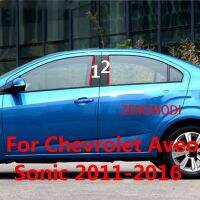 สำหรับ Chevrolet Aveo MK2 T300หน้าต่างประตูรถโซนิคตัดคอลัมน์กลางเสา B C แถบสติ๊กเกอร์2016 2015 2014 2013 2012 2011