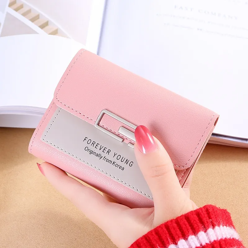 Ready Stock Women Short Wallet Coin Purse for Ladies Girl Money