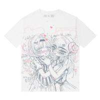 Fragment novel original summer Yabi Harajuku style two-dimensional printing T-shirt Japanese anime loose top womens