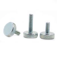 1/2/5pcs M3 M4 M5 M6 M8 M10 DIN653 GB835 Knurl Flat Head Hand Tighten Thumb Screw Curtain Wall Glass Thumbscrew Adjust Toolless