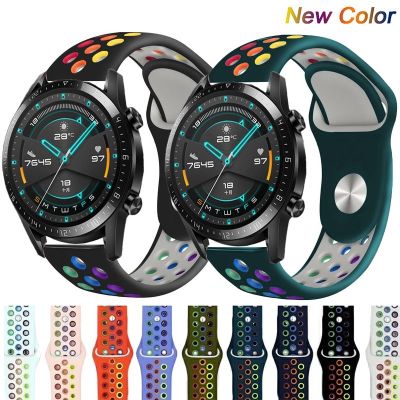 Huawei Watch GT2e GT2 GT3 strap 42mm 46mm GT Runner GT2 Pro official NI-KE silicone sports breathable bracelet Huawei Watch 3 3Pro 20mm/22mm professional strap 〖LYUE〗