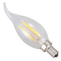 Dimmable E12 4W COB Edison Candle Flame Filament LED Light Bulb Lamp 12.5*3.5cm